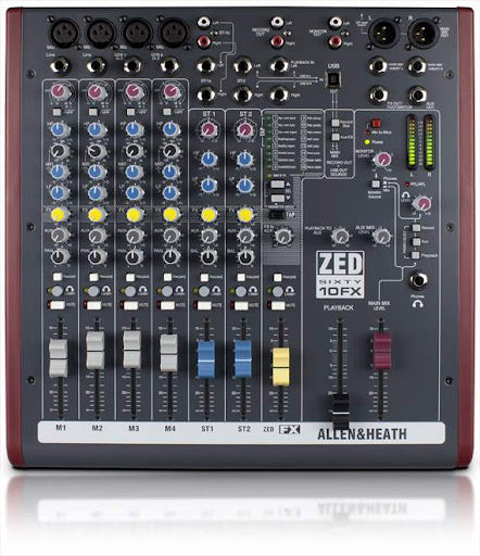 ALLEN AND HEATH ZED 60 10FX  השכרה