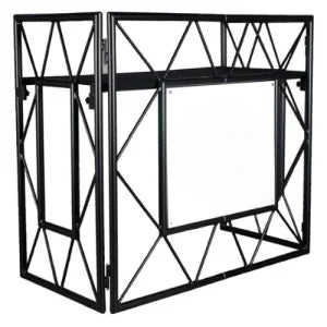 השכרה עמדת DJ טראס אלומיניום שחורה