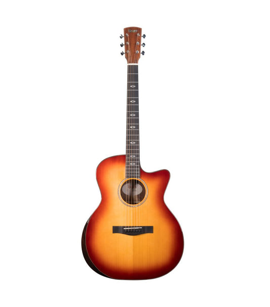 גיטרה אקוסטית מוגברת עץ מלא Queen B950