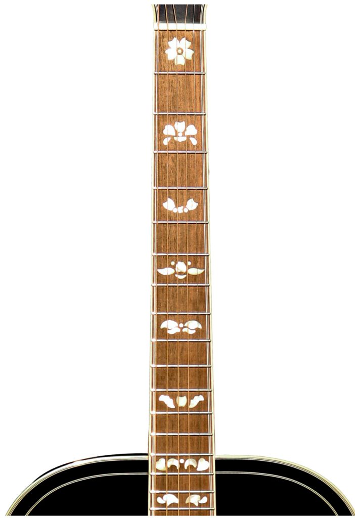 גיטרה אקוסטית בעבודת יד עם קייס קשיח – Queen J40